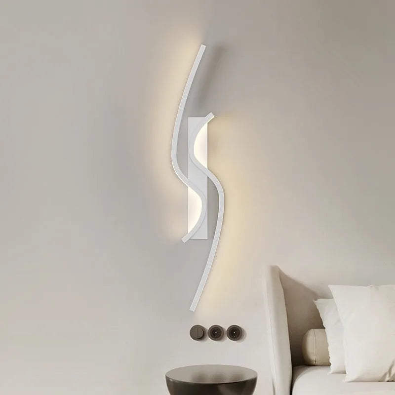 Wavecrest Blanc Luxury Aluminium Wall Scone